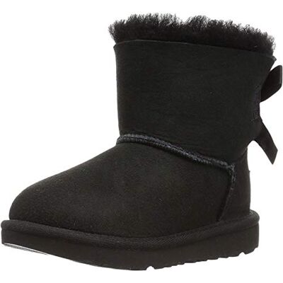 UGG Mini Bailey Bow Ii, Botas Unisex niños, Negro, 23.5 EU UGG Mini Bailey Bow Ii, Botas Unisex niños, Negro, 23.5 EU