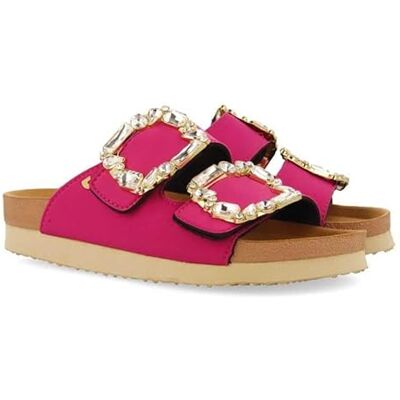 GIOSEPPO Sandalias Color Fucsia Estilo Bio con Adorno Joya para Mujer ADERKLAA GIOSEPPO Sandalias Color Fucsia Estilo Bio con Adorno Joya para Mujer ADERKLAA
