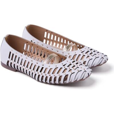 GIOSEPPO PALAYAN, Zapatos Planos Mary Jane, Blanco, 35 EU GIOSEPPO PALAYAN, Zapatos Planos Mary Jane, Blanco, 35 EU