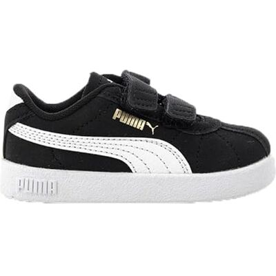 PUMA Club II V INF, Sneaker Unisex bebé, Black White Gold, 21 EU PUMA Club II V INF, Sneaker Unisex bebé, Black White Gold, 21 EU