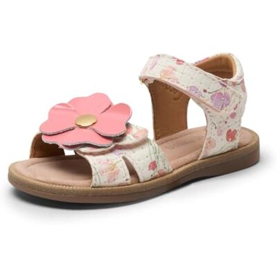 Bisgaard Barbara O, Sandalia, Estampado de Flores Blancas, 24 EU Bisgaard Barbara O, Sandalia, Estampado de Flores Blancas, 24 EU