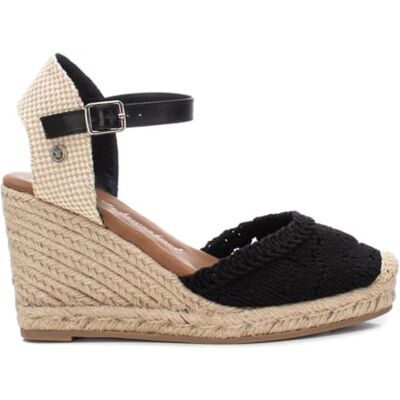 XTI Sandalias con Cuña Mujer Negro Calzado Cómodo y Versátil Moda casual Modelo 04 (Talla 38) XTI Sandalias con Cuña Mujer Negro Calzado Cómodo y Versátil Moda casual Modelo 04 (Talla 38)