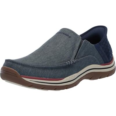 Skechers USA Mocasines para Hombre, Azul, 42.5 EU Skechers USA Mocasines para Hombre, Azul, 42.5 EU