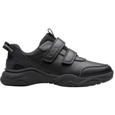 Clarks Premium FeatherShine K Zapatillas Deportivas, Color Negro, Talla 1 UK Niño, Black, 17 EU Clarks Premium FeatherShine K Zapatillas Deportivas, Color Negro, Talla 1 UK Niño, Black, 17 EU