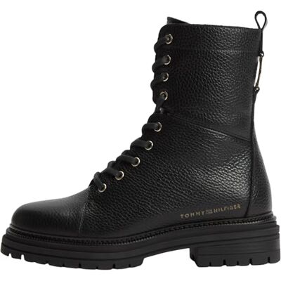 Tommy Hilfiger Th Emboss Grain Leather Boot Fw0fw09553 Botas mediasMujer Tommy Hilfiger Th Emboss Grain Leather Boot Fw0fw09553 Botas mediasMujer