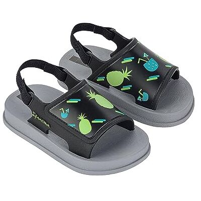 Ipanema Sandalia unisex suave para bebé, color gris/negro, talla 24 EU, gris/negro, 24 EU Ipanema Sandalia unisex suave para bebé, color gris/negro, talla 24 EU, gris/negro, 24 EU