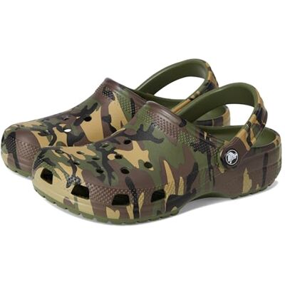Crocs Zuecos clásicos de Camuflaje Unisex para niños, Verde Militar Multi, 32/33 EU Crocs Zuecos clásicos de Camuflaje Unisex para niños, Verde Militar Multi, 32/33 EU