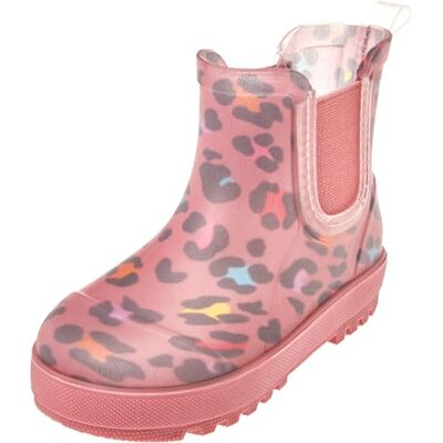 Playshoes Botas de goma unisex para niños, Estampado de leopardo., 21 EU Playshoes Botas de goma unisex para niños, Estampado de leopardo., 21 EU