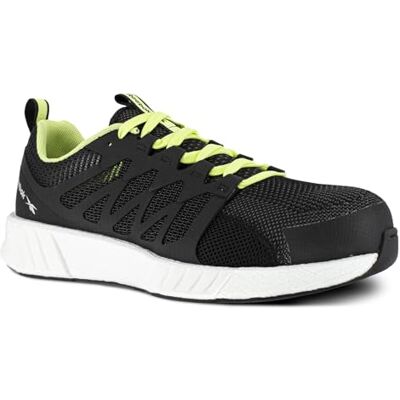 Reebok Baskets de sécurité Basses Noire et Vert Citron en Maille Nylon embout Composite S1P SRC ESD 37 Noir/Vert Reebok Baskets de sécurité Basses Noire et Vert Citron en Maille Nylon embout Composite S1P SRC ESD 37 Noir/Vert
