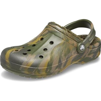 Crocs Unisex Niño Ralen Lined Marbled Clog K Zueco, Army Green/Multi, 22/24 EU Crocs Unisex Niño Ralen Lined Marbled Clog K Zueco, Army Green/Multi, 22/24 EU