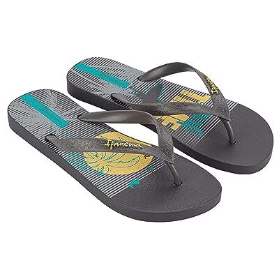 Ipanema Chanclas para hombre Summer Iv Ad, Grey Yellow Blue, 38 EU Ipanema Chanclas para hombre Summer Iv Ad, Grey Yellow Blue, 38 EU