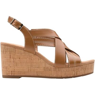 Clarks Sabina Sling, Sandalia De las mujeres, Tan Leather, Clarks Sabina Sling, Sandalia De las mujeres, Tan Leather,