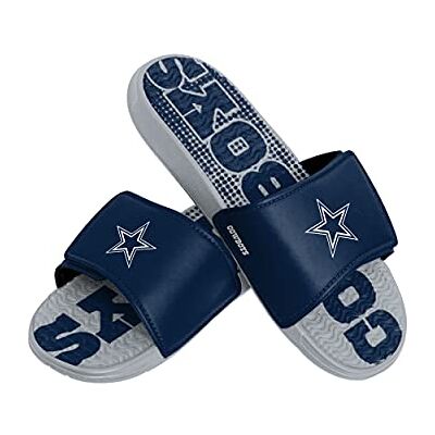 FOCO Dallas Cowboys NFL Diapositiva de gel para hombre, talla L FOCO Dallas Cowboys NFL Diapositiva de gel para hombre, talla L