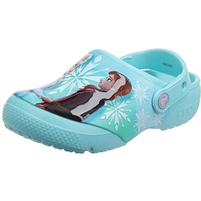 Crocs Unisex Niño FL Disney Frozen II Clog T Zueco, Ice Blue, 20/21 EU Crocs Unisex Niño FL Disney Frozen II Clog T Zueco, Ice Blue, 20/21 EU
