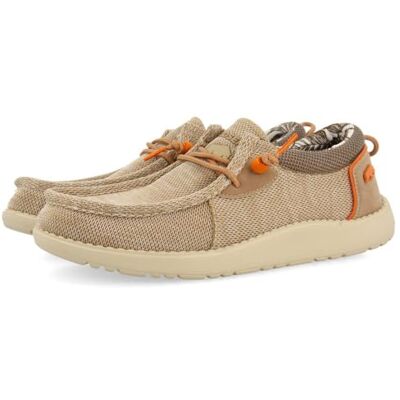 GIOSEPPO Mocasines Color Beige Estilo WALLABEES con Acentos EN Naranja para Hombre TREILLES GIOSEPPO Mocasines Color Beige Estilo WALLABEES con Acentos EN Naranja para Hombre TREILLES