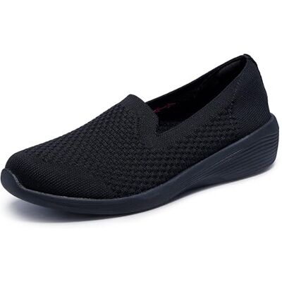 Skechers Mocasín Arya-Clear Skies para Mujer, Negro -, 38 EU Skechers Mocasín Arya-Clear Skies para Mujer, Negro -, 38 EU