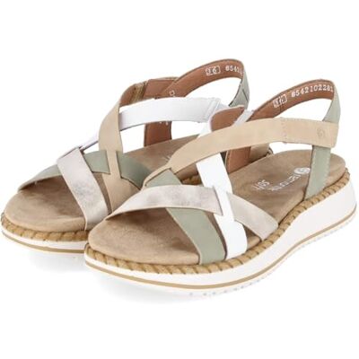 Remonte Femme D3j53 Sandalias de tobillo para mujer, color verde, 42 EU Remonte Femme D3j53 Sandalias de tobillo para mujer, color verde, 42 EU