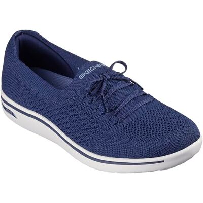 Skechers Mocasines para Mujer, Azul Marino y Blanco., 39 EU Skechers Mocasines para Mujer, Azul Marino y Blanco., 39 EU