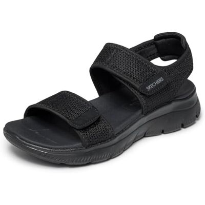 Skechers Mujer Summits Sandal Cute Mark Zapatillas, Black, 37.5 EU Skechers Mujer Summits Sandal Cute Mark Zapatillas, Black, 37.5 EU