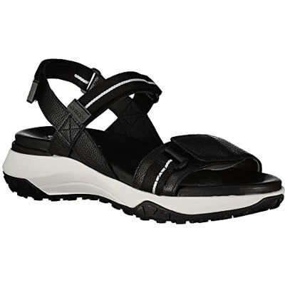 Geox D Sorapis + Grip B, Sandalias Deportivas, Negro, 36 EU Geox D Sorapis + Grip B, Sandalias Deportivas, Negro, 36 EU