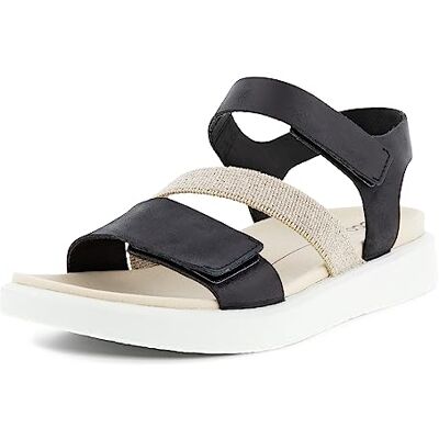 ECCO Flowt W, Sandalia Mujer, Negro, 38 EU ECCO Flowt W, Sandalia Mujer, Negro, 38 EU