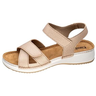 Fischer Markenschuh Emma, Sandalias con cuña Mujer, Dorado, 40 EU Fischer Markenschuh Emma, Sandalias con cuña Mujer, Dorado, 40 EU