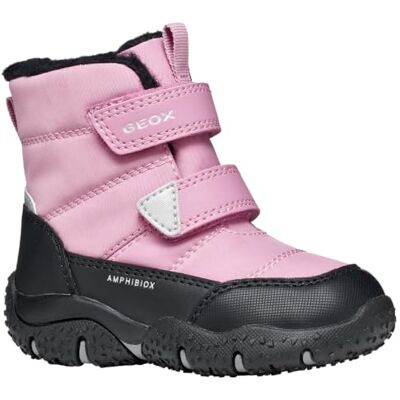 Geox Botas de tobillo para niña B Baltic Girl B ABX, color rosa y negro, talla 21_EU Geox Botas de tobillo para niña B Baltic Girl B ABX, color rosa y negro, talla 21_EU
