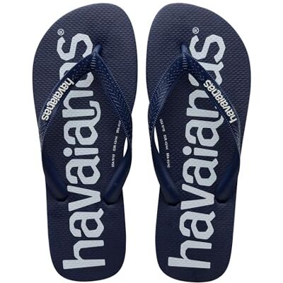 Havaianas Top Logomania FlipFlop Unisex adulto Navy Blue 33 EU Havaianas Top Logomania FlipFlop Unisex adulto Navy Blue 33 EU