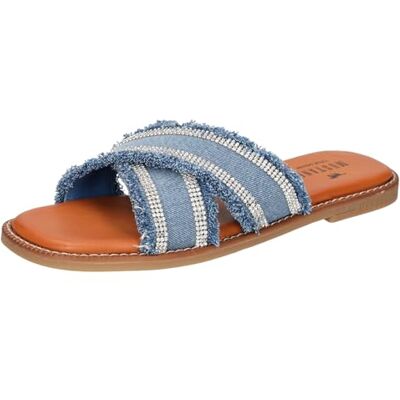 MUSTANG Sandalias para Mujer 1519-705, Azul Vaquero, 39 EU MUSTANG Sandalias para Mujer 1519-705, Azul Vaquero, 39 EU