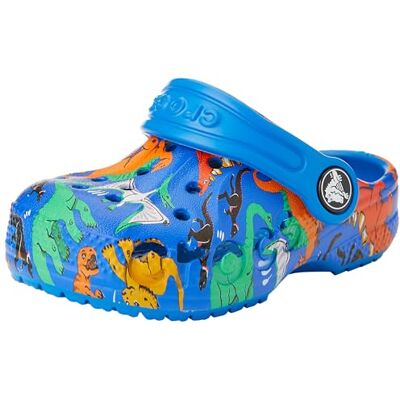Crocs Unisex Niño Baya Seasonal Printed Clog T Zueco, Bright Cobalt, 19/20 EU Crocs Unisex Niño Baya Seasonal Printed Clog T Zueco, Bright Cobalt, 19/20 EU