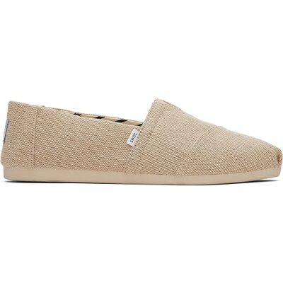 TOMS Alpargata Heritage Canvas, Mocasines Planos Hombre, Natural sin teñir, 42 EU TOMS Alpargata Heritage Canvas, Mocasines Planos Hombre, Natural sin teñir, 42 EU