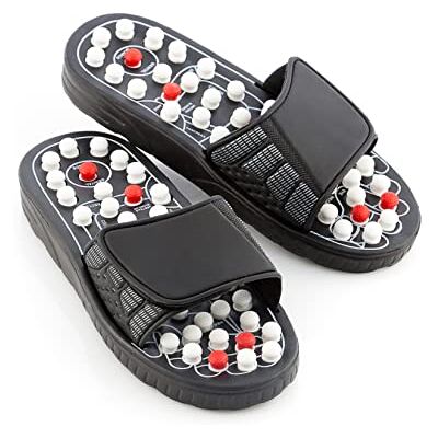 InnovaGoods zapatillas fascitis plantar, zapatillas acupuntura, zapatillas masajeadoras, 41 puntos de acupuntura, Cierre de velcro, Ayudan a prevenir diferentes dolencias (Talla L) InnovaGoods zapatillas fascitis plantar, zapatillas acupuntura, zapatillas masajeadoras, 41 puntos de acupuntura, Cierre de velcro, Ayudan a prevenir diferentes dolencias (Talla L)