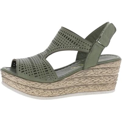 Andrea Conti Sandalia para mujer, color oliva, 39 EU, verde oliva, 39 EU Andrea Conti Sandalia para mujer, color oliva, 39 EU, verde oliva, 39 EU