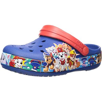 Crocs Unisex Niño FL Paw Patrol Band Clg K Zueco, Blue Jean, 19/20 EU Crocs Unisex Niño FL Paw Patrol Band Clg K Zueco, Blue Jean, 19/20 EU