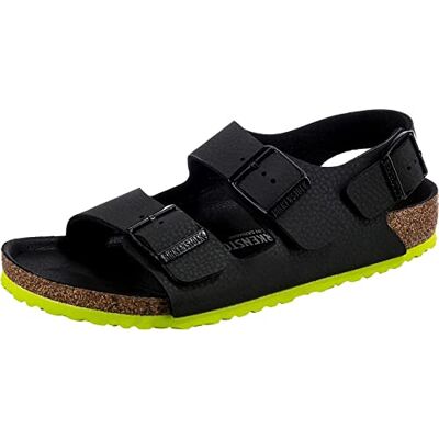 Birkenstock Milano Kids desert soil black lime, Birko Flor Hombre Black EU 30 Birkenstock Milano Kids desert soil black lime, Birko Flor Hombre Black EU 30