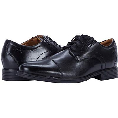 Clarks Whiddon Cap, Oxford Hombre, Piel Negra, 41 EU Ancho Clarks Whiddon Cap, Oxford Hombre, Piel Negra, 41 EU Ancho