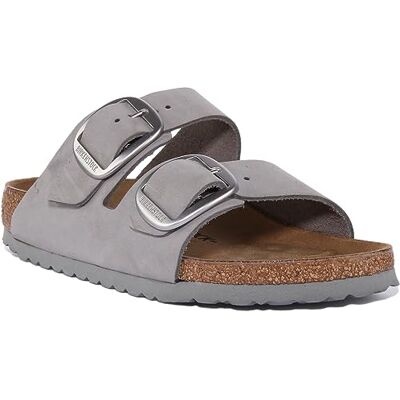 Birkenstock Arizona Big Buckle dove gray, Nubuck Leather Mujer Gray EU 37 Birkenstock Arizona Big Buckle dove gray, Nubuck Leather Mujer Gray EU 37