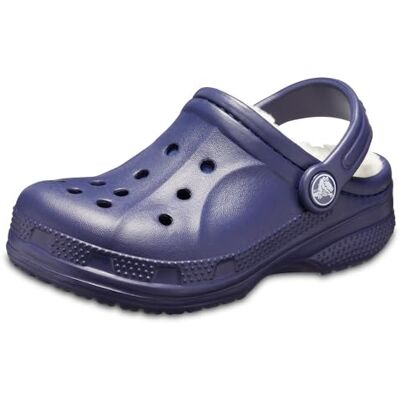 Crocs Unisex Niño Ralen Lined Clog K Zueco, Nautical Navy/Oatmeal, 24/26 EU Crocs Unisex Niño Ralen Lined Clog K Zueco, Nautical Navy/Oatmeal, 24/26 EU