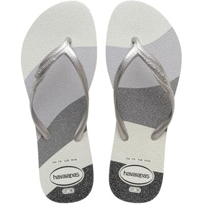 Havaianas Fantasia Gloss FlipFlop Mujer White/Silver 33 EU Havaianas Fantasia Gloss FlipFlop Mujer White/Silver 33 EU