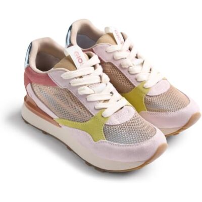 GIOSEPPO SATER Zapatillas Deportivas con Piel Serraje y Rejilla, Cuña Interna de 2 cm, Plantilla Acolchada, Altura Plataforma de 3 cm, Doble Cordón, Color Beige, Talla 36 GIOSEPPO SATER Zapatillas Deportivas con Piel Serraje y Rejilla, Cuña Interna de 2 cm, Plantilla Acolchada, Altura Plataforma de 3 cm, Doble Cordón, Color Beige, Talla 36