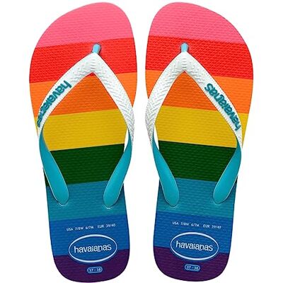 Havaianas Top Pride Allover, Chanclas, para Unisex adulto, Azul, 33/34 EU Havaianas Top Pride Allover, Chanclas, para Unisex adulto, Azul, 33/34 EU