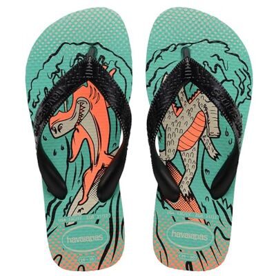 Havaianas Kids Top Fun FlipFlop Niños Virtual Green/Black 23 EU Havaianas Kids Top Fun FlipFlop Niños Virtual Green/Black 23 EU