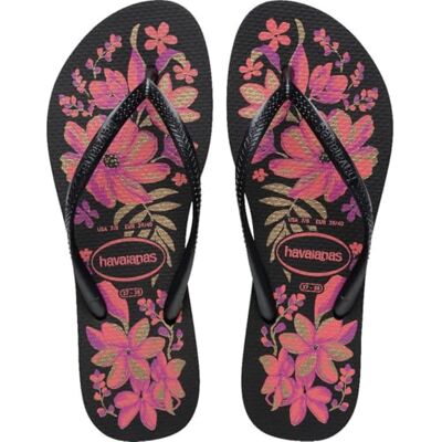 Havaianas Slim Organic FlipFlop Mujer Black/Grey/Gold 37 EU Havaianas Slim Organic FlipFlop Mujer Black/Grey/Gold 37 EU