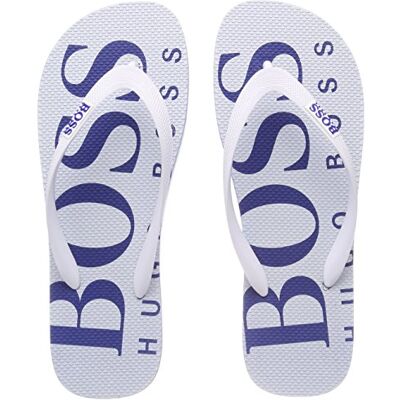 Boss Sandalias para hombre Wave_thng_digital, Color blanco 100, 43/44 EU Boss Sandalias para hombre Wave_thng_digital, Color blanco 100, 43/44 EU