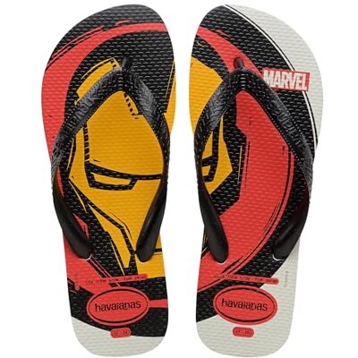 Havaianas Top Marvel Logomanía, Chanclas Cómodas, Ligeras y Duraderas, Estampado de Superhéroes Icónicos de Marvel, Hombre Havaianas Top Marvel Logomanía, Chanclas Cómodas, Ligeras y Duraderas, Estampado de Superhéroes Icónicos de Marvel, Hombre