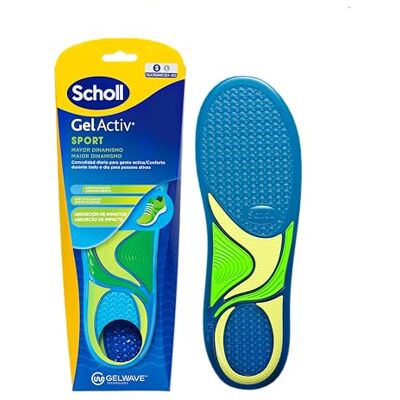 Dr. Scholl's Plantillas GelActiv Sport para Mujer Para calzado deportivo, comodidad todo el día con, absorción de impactos y elasticidad con la tecnología GelWave -Talla 35,5-40,5 Dr. Scholl's Plantillas GelActiv Sport para Mujer Para calzado deportivo, comodidad todo el día con, absorción de impactos y elasticidad con la tecnología GelWave -Talla 35,5-40,5