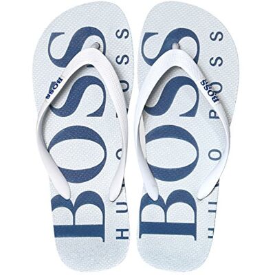 Boss Sandalias para Hombre Wave_thng_Digital, Color Blanco 100, 41/42 EU Boss Sandalias para Hombre Wave_thng_Digital, Color Blanco 100, 41/42 EU