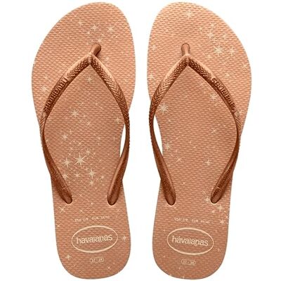 Havaianas Slim Gloss FlipFlop Mujer Beige 33 EU Havaianas Slim Gloss FlipFlop Mujer Beige 33 EU