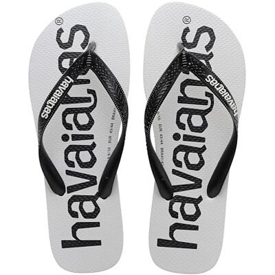 Havaianas Top Logomania (Mini Me) FlipFlop Unisex niños Black/Black 25 EU Havaianas Top Logomania (Mini Me) FlipFlop Unisex niños Black/Black 25 EU