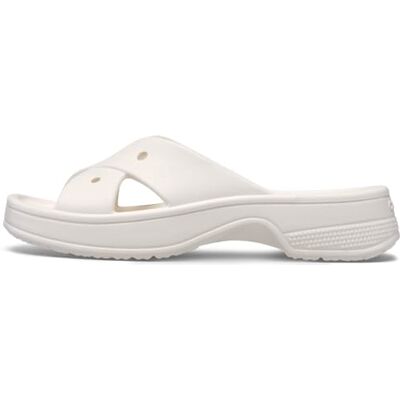 Crocs Classic Womens Cross Strap, Sandalias Mujer, Tiza, 34/35 EU Crocs Classic Womens Cross Strap, Sandalias Mujer, Tiza, 34/35 EU